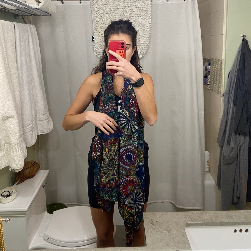 Patterned Scarf - Picture 2 of 10